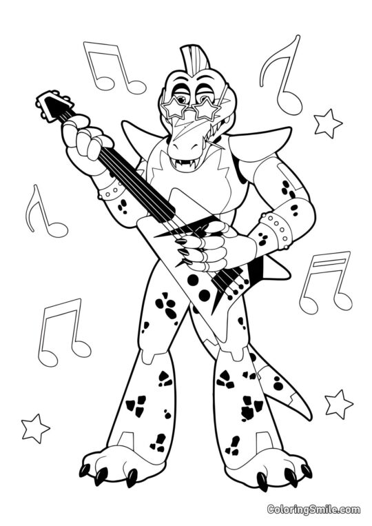 Animatronique Monty Animatronique Monty - Page de Coloriage