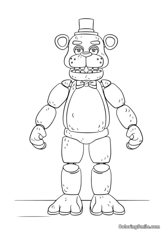 Animatronique Freddy Animatronique Freddy - Page de Coloriage