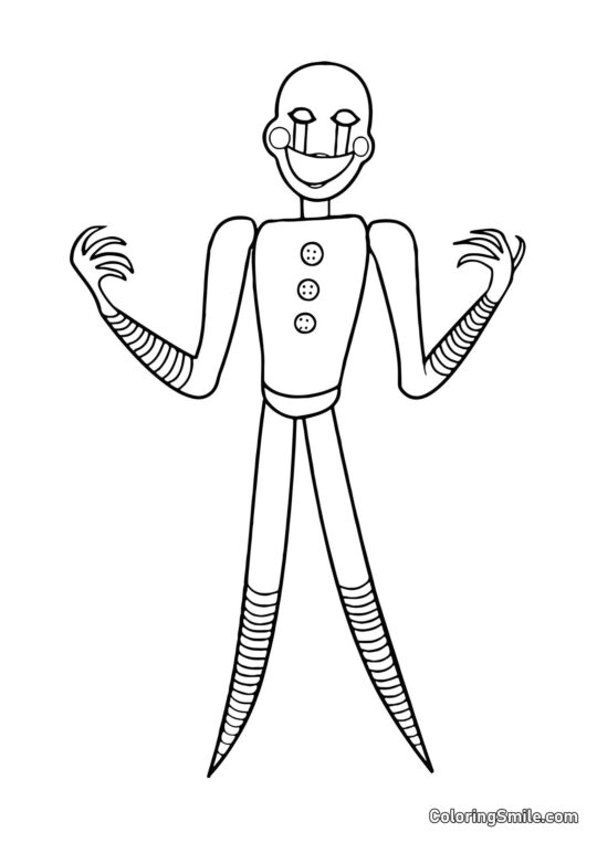 Marionette de FNAF Marionette de FNAF - Page de Coloriage