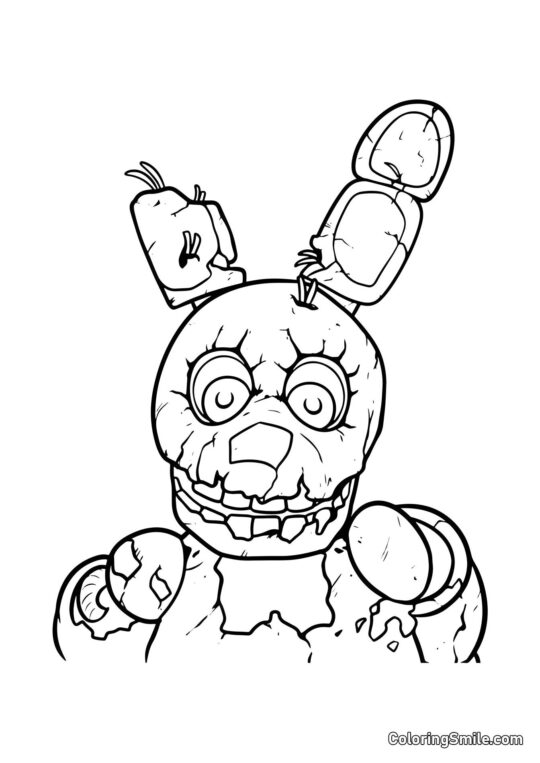 Springtrap de FNAF Springtrap de FNAF - Page de Coloriage