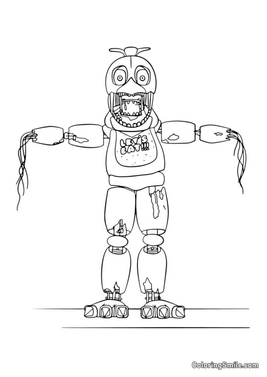Chica de Five Nights at Freddy’s Chica de Five Nights at Freddy’s - Page de Coloriage