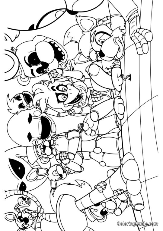 Grand Animatroniques Grand Animatroniques - Page de Coloriage