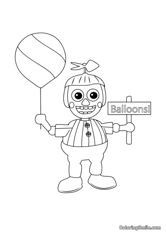 Balloon Boy de FNAF Balloon Boy de FNAF - Page de Coloriage