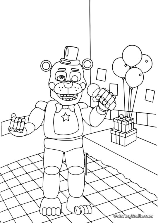 Lefty de FNAF Lefty de FNAF - Page de Coloriage