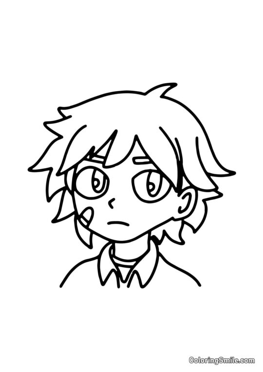 Gregory de FNAF Gregory de FNAF - Page de Coloriage