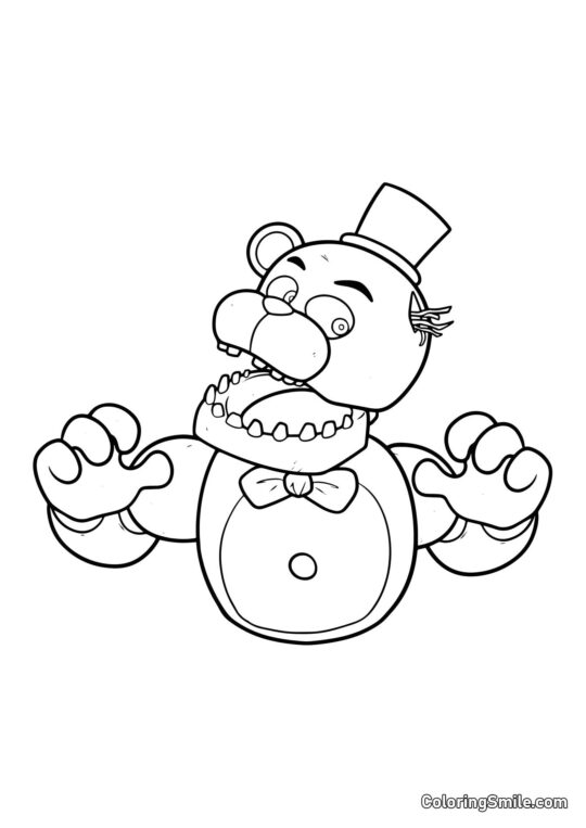 Freddy Phantom de FNAF Freddy Phantom de FNAF - Page de Coloriage
