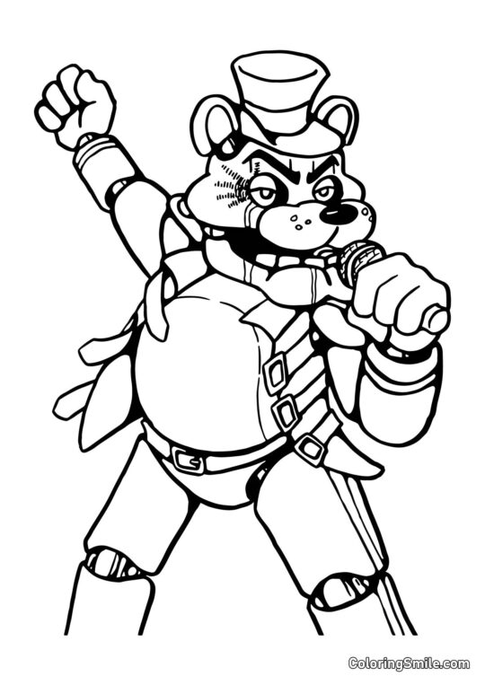 Freddy Chantant sur Scène Freddy Chantant sur Scène - Page de Coloriage