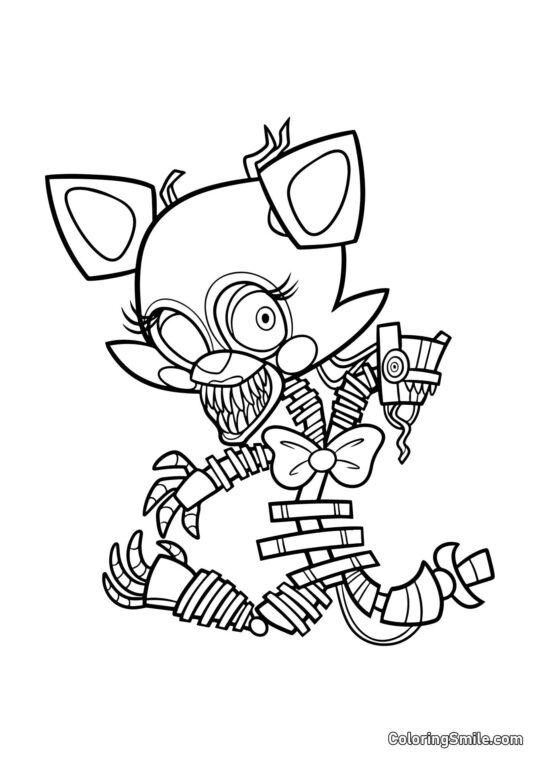 Chibi Mangle de FNAF Chibi Mangle de FNAF - Page de Coloriage