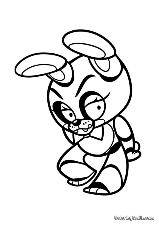 Chibi Toy Bonnie Chibi Toy Bonnie - Page de Coloriage