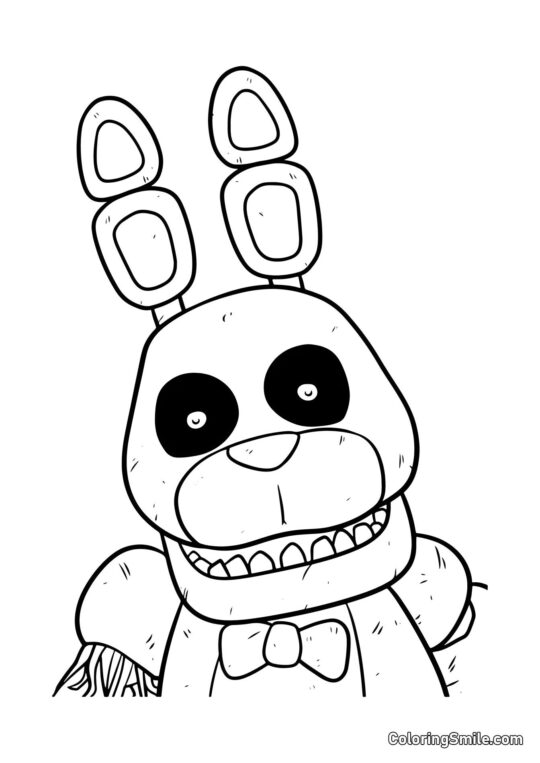 Bonnie Phantom de FNAF Bonnie Phantom de FNAF - Page de Coloriage