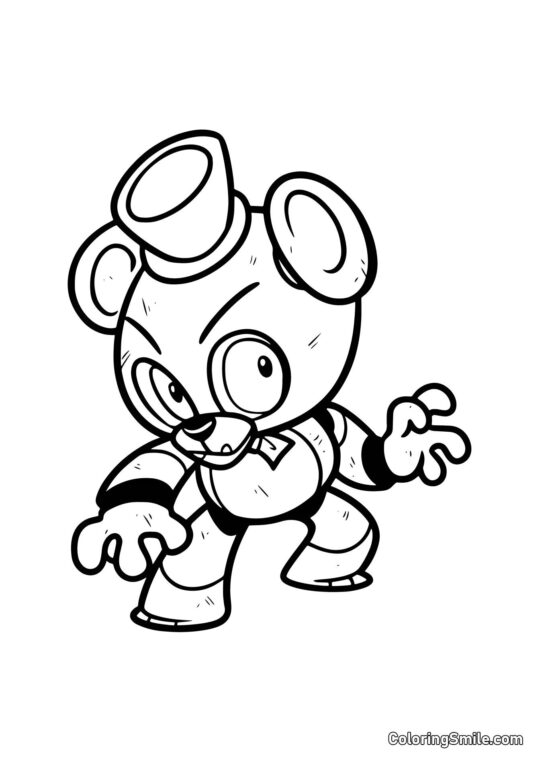 Freddy Cartoon de FNAF Freddy Cartoon de FNAF - Page de Coloriage