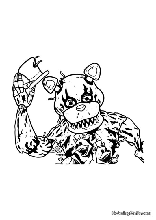 Freddy Fazbear Nightmare Freddy Fazbear Nightmare - Page de Coloriage