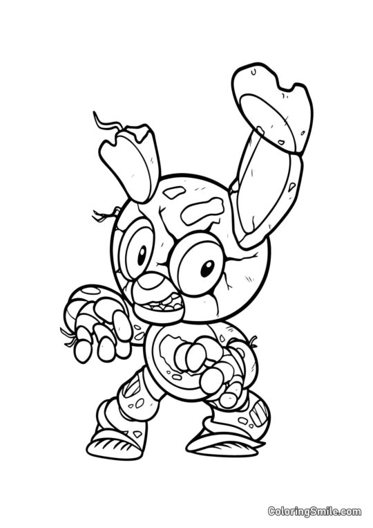 Chibi Springtrap Chibi Springtrap - Page de Coloriage
