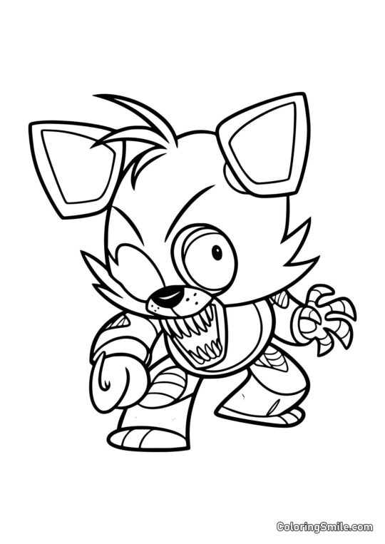 Chibi Foxy Chibi Foxy - Page de Coloriage