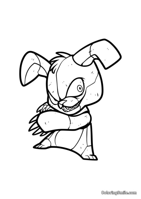 Bonnie Rusé de FNAF Bonnie Rusé de FNAF - Page de Coloriage