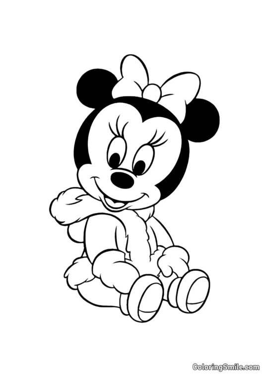 Bébé Minnie Bébé Minnie - Page de Coloriage