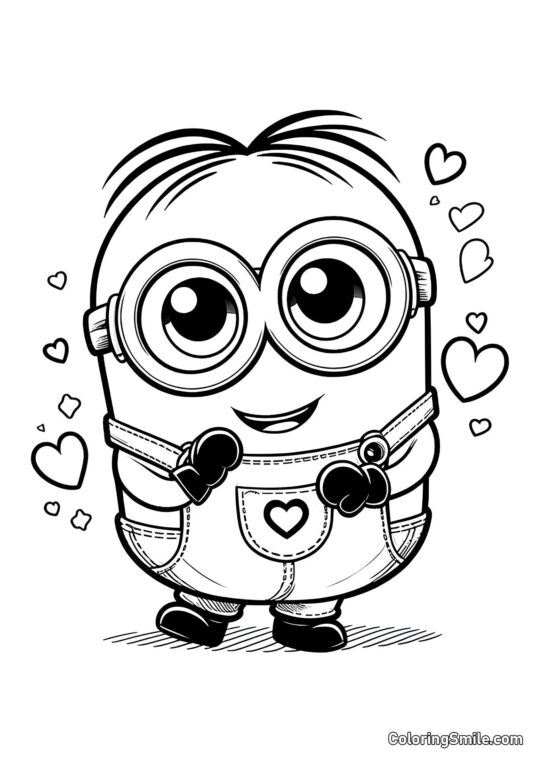 Minion le Plus Mignon - Page de Coloriage
