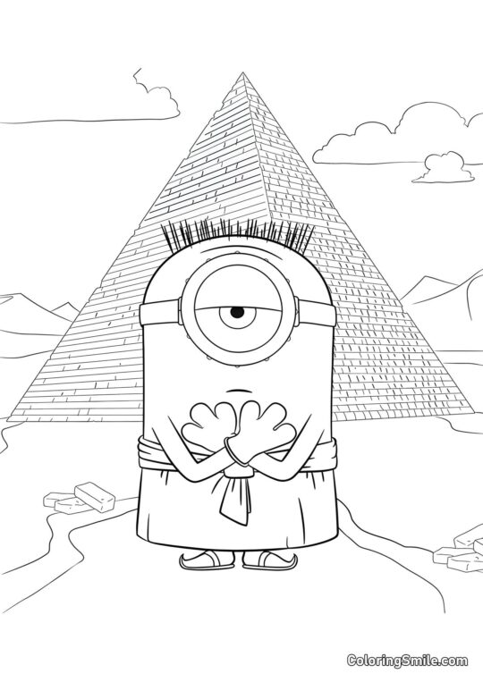 Minion de l&rsquo;Époque des Pharaons - Page de Coloriage