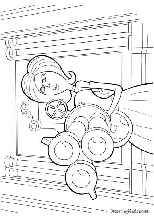 Scarlett Overkill des Minions - Page de Coloriage