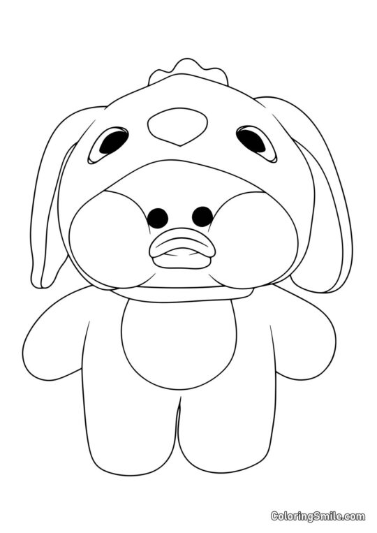 Lalafanfan en kigurumi Stitch - Page de Coloriage