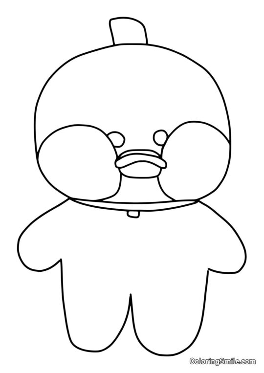 Canard Lalafanfan pour tout-petits - Page de Coloriage