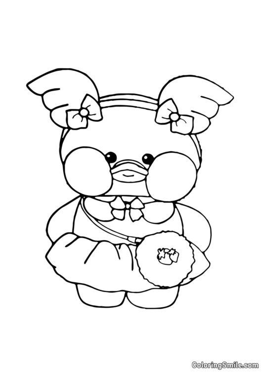 Lalafanfan petit ange - Page de Coloriage