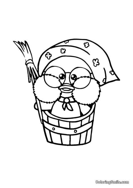 Lalafanfan Baba Yaga - Page de Coloriage