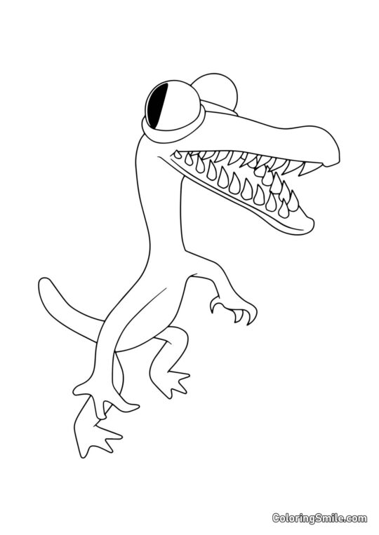 Orange denté des Rainbow Friends Orange denté des Rainbow Friends - Page de Coloriage