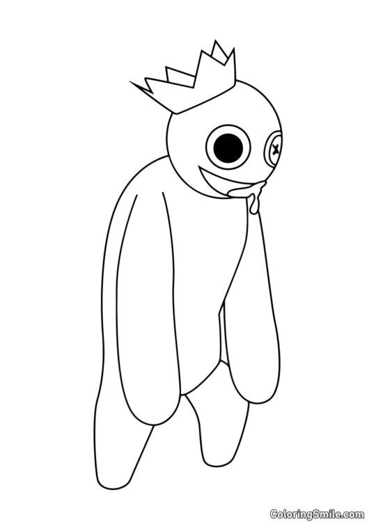 Bleu à la recherche d’un joueur Bleu à la recherche d’un joueur - Page de Coloriage