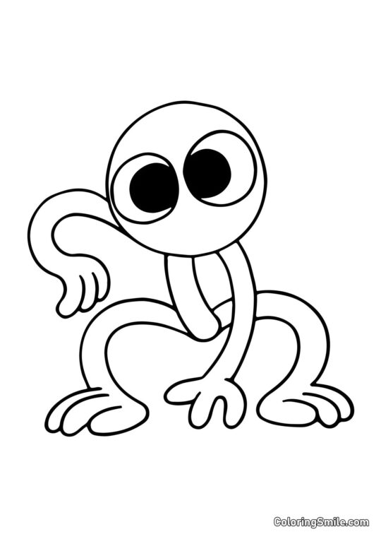 Violet des Rainbow Friends Violet des Rainbow Friends - Page de Coloriage