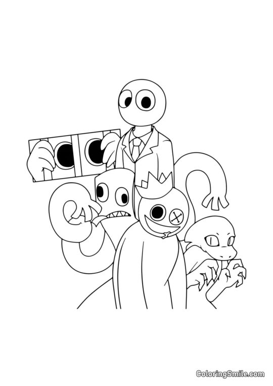 Compagnie des Rainbow Friends Compagnie des Rainbow Friends - Page de Coloriage