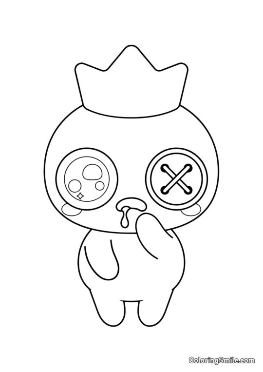 Kawaii Bleu des Rainbow Friends Kawaii Bleu des Rainbow Friends - Page de Coloriage