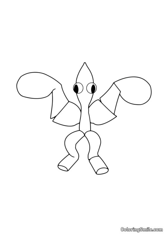 Bleu clair des Rainbow Friends Bleu clair des Rainbow Friends - Page de Coloriage