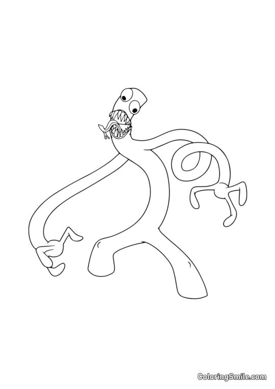 Vert des Rainbow Friends Vert des Rainbow Friends - Page de Coloriage