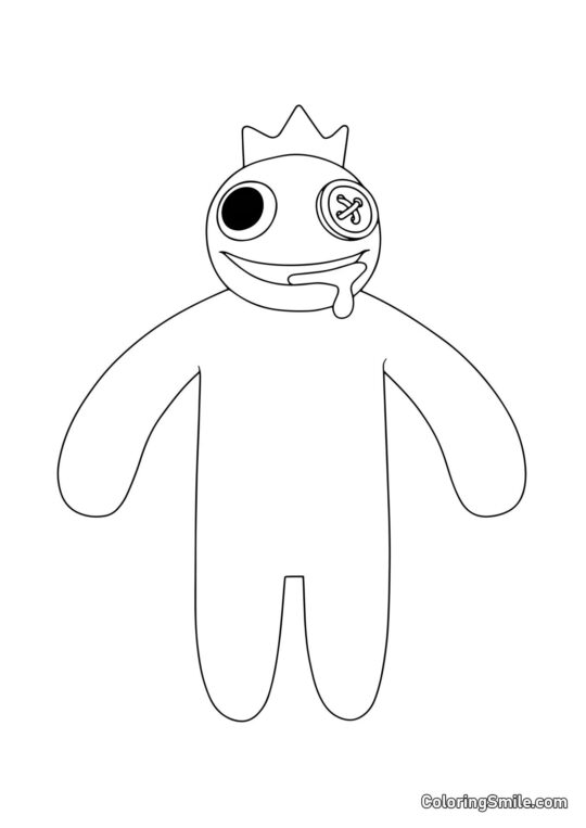 Bleu des Rainbow Friends Bleu des Rainbow Friends - Page de Coloriage