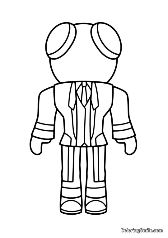 Rouge en costume Rouge en costume - Page de Coloriage