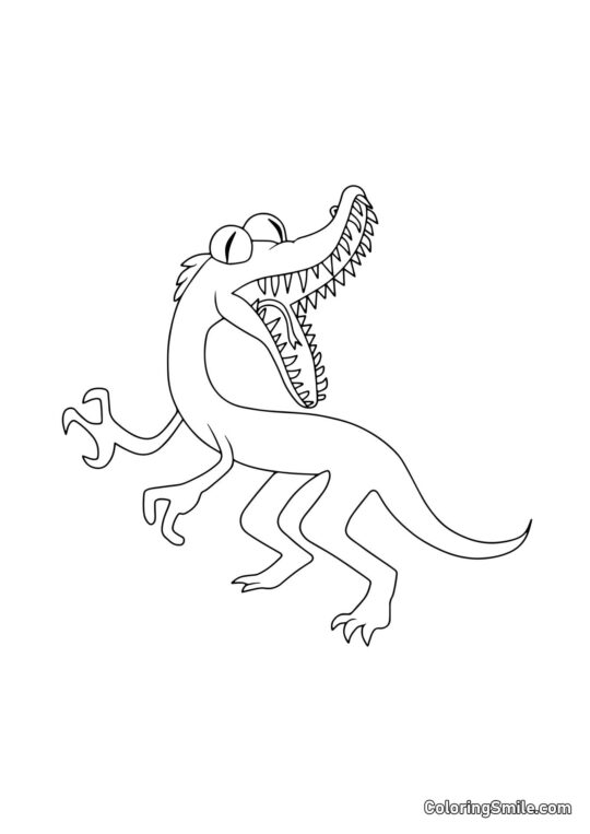 Orange fou des Rainbow Friends Orange fou des Rainbow Friends - Page de Coloriage