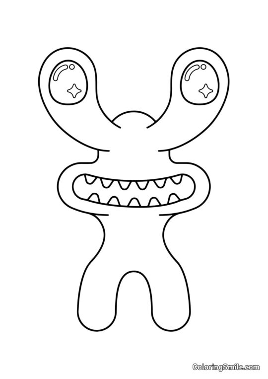 Kawaii Rose des Rainbow Friends Kawaii Rose des Rainbow Friends - Page de Coloriage