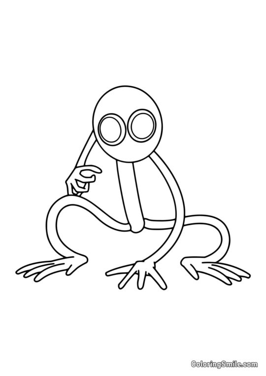 Violet des Rainbow Friends Violet des Rainbow Friends - Page de Coloriage