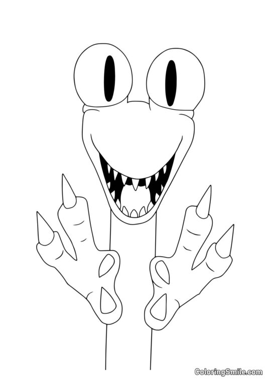 Orange avec de grandes griffes Orange avec de grandes griffes - Page de Coloriage