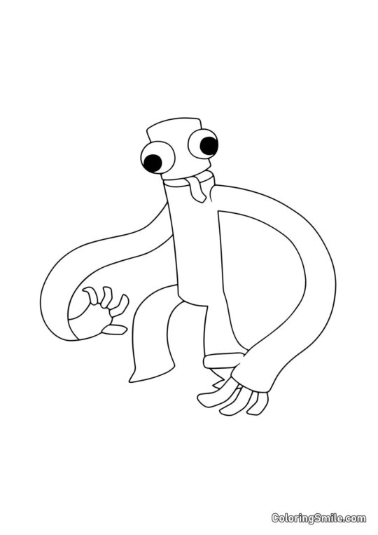 Vert tire la langue Vert tire la langue - Page de Coloriage