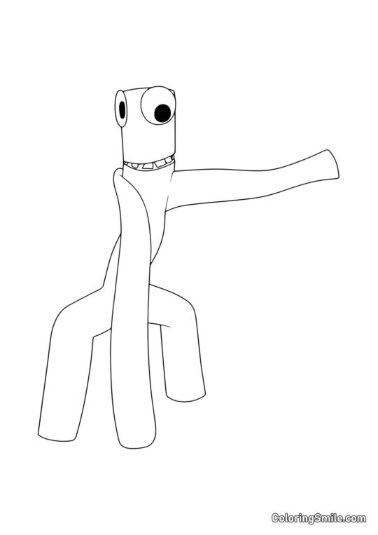 Grand Vert des Rainbow Friends Grand Vert des Rainbow Friends - Page de Coloriage