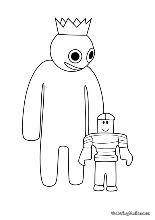 Bleu et joueur Bleu et joueur - Page de Coloriage