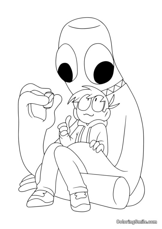 Le joueur nourrit Vert Le joueur nourrit Vert - Page de Coloriage