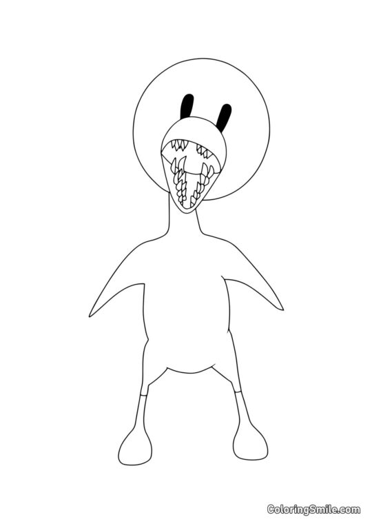 Jaune des Rainbow Friends Jaune des Rainbow Friends - Page de Coloriage