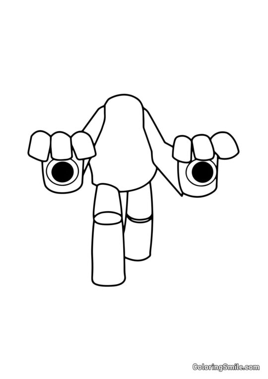 Blanc des Rainbow Friends Blanc des Rainbow Friends - Page de Coloriage