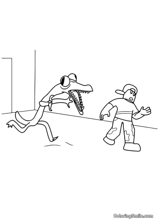 Orange poursuit un joueur Orange poursuit un joueur - Page de Coloriage