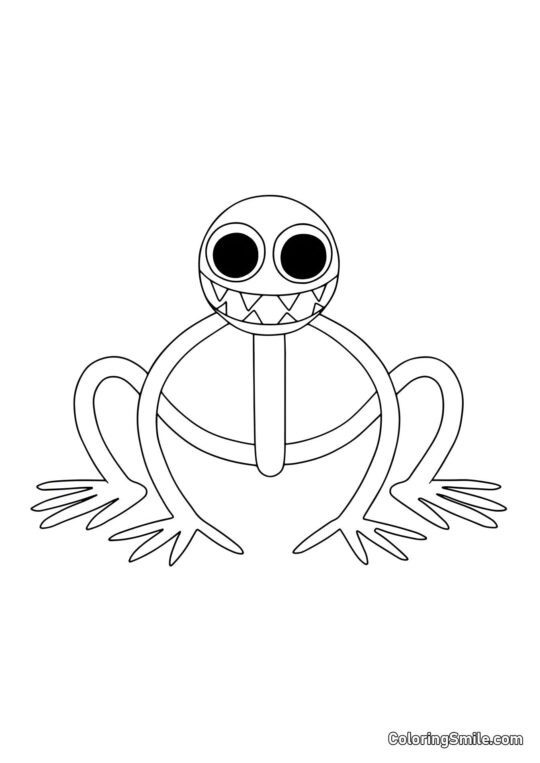 Violet montre les dents Violet montre les dents - Page de Coloriage