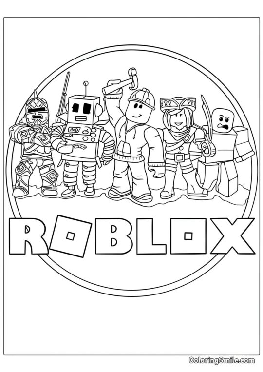 Logo Roblox - Page de Coloriage
