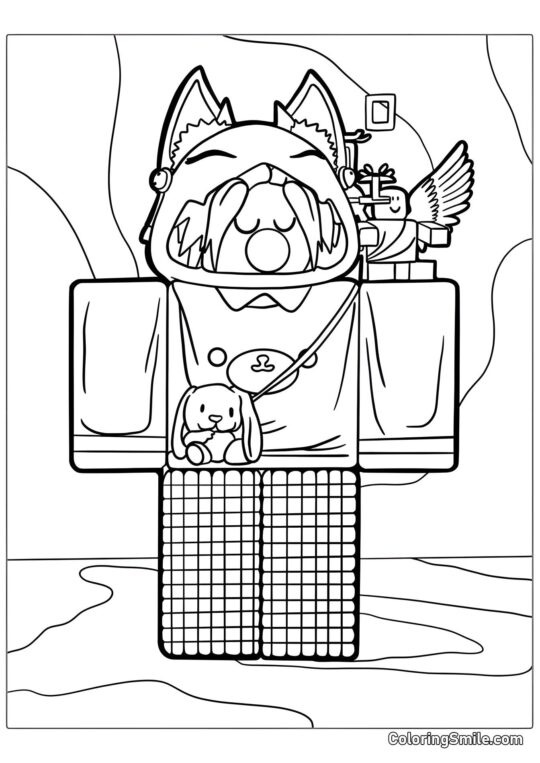Roblox Peau Kawaii - Page de Coloriage